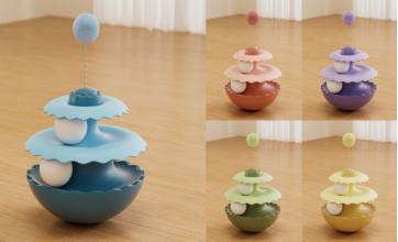 Upside-Down Cat Spinning Wheel (PL005) — wholesale cat toy