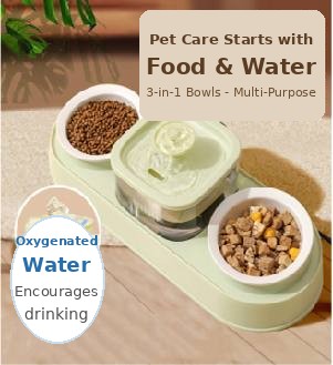 USB Double Bowls Feeder (PL061) — wholesale pet bowls