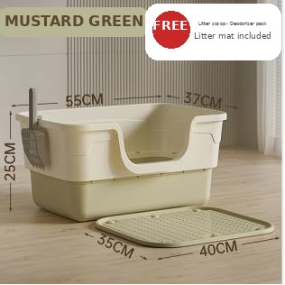 Double Bathtub Litter Box (PL114) — wholesale cat litter box